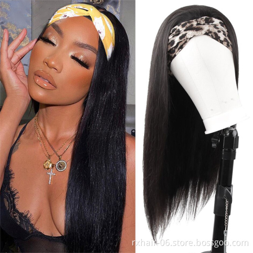 Wholesale Headband Wig Human Hair For Black Women, Remy Human Hair Headband Wig,Headband Kinky Ponytail Human Hair Wig